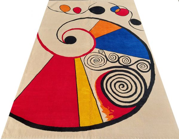 Alexander CALDER (1898-1976) According to - Hand-knotted Merino wool rug, 300/200cm.