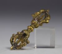 China, India, Tibet - Vagras in bronze with golden patina.