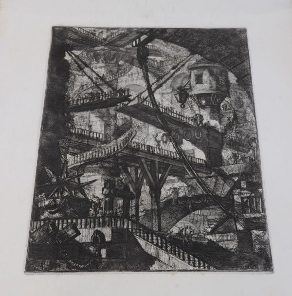 Etching by Piranesi, Piranesi Giovanni Battista dit (1720-1778) Signed thick paper Proof on wove paper.