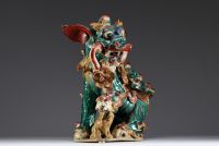 China - Vietnam - Fô dog, glazed terracotta temple ornament.