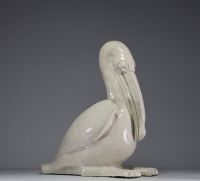 Roger DUTERME (1919-1997) ‘Pelican’ Glazed terracotta, mark on the piece, circa 1970.