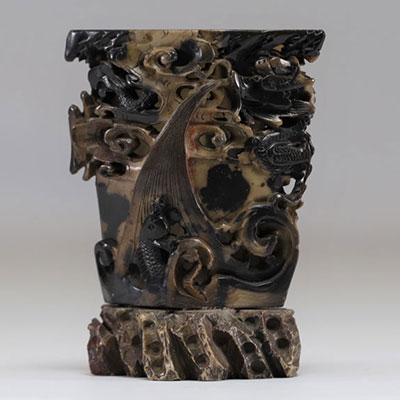 China hard stone vase