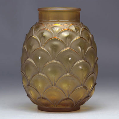 Val Saint Lambert vase Art Déco Rare 