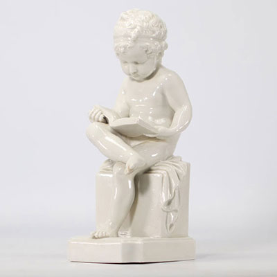 Villenauxe Porcelain sculpture young boy