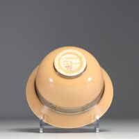 Villeroy & Boch - Coupe en faïence, marque V&B Luxembourg, N°376 - Décor 216/2073 (un petit éclat au bord)