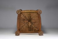 Charles DUDOUYT (1885-1946) attr. to - Small straw chair, circa 1930.