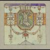 Emile BERCHMANS (1867-1947) attr. to - Study for an Art Nouveau necklace, pencil and watercolours on paper, circa 1900.