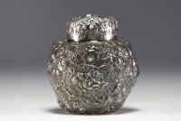 Samuel KIRK & Son Baltimore - Silver Tea box (110Z - 91.6/100), 19th century.