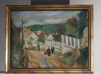 Joseph CONSTANT (1892-1969) ‘Village animé’ Oil on canvas.