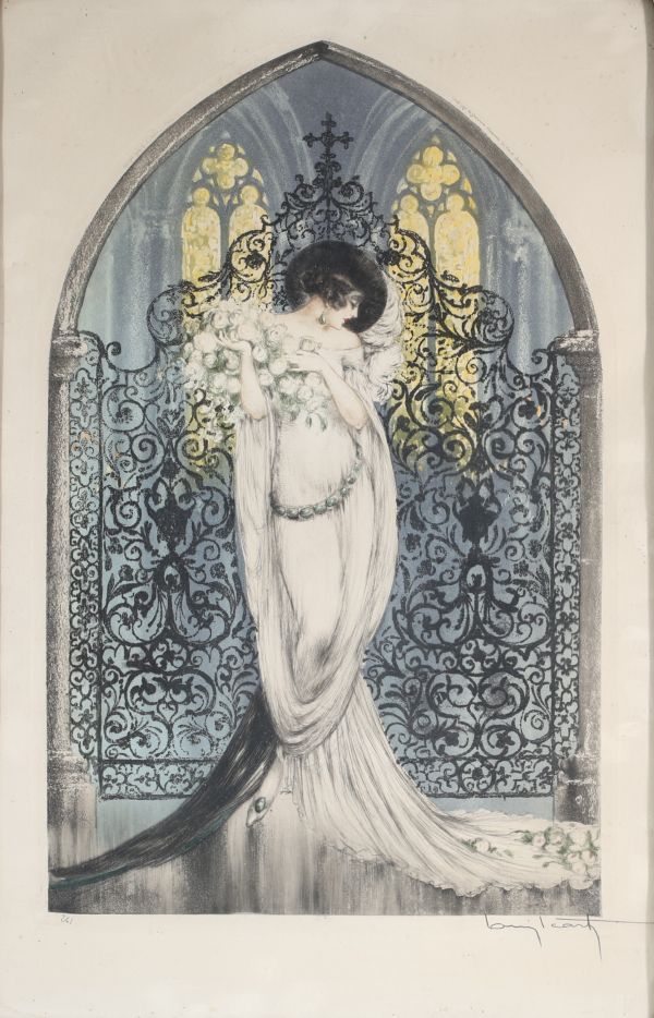 Louis ICART (1888-1950) “Tosca” Engraving published by “Les Graveurs Modernes” in Paris, signed and numbered 261.