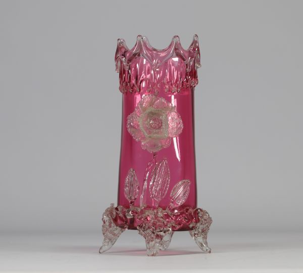 Chênée (BE) - Glass vase from the 19th century.