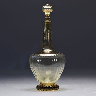 Émile GALLÉ (1846-1904) Crystal decanter