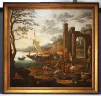 ‘Large oil on canvas, probably Italy, illegible signature, late 17th century.