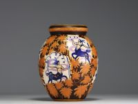 KERAMIS - Imposing vase with centaurs, Art Deco period, decor 2846.