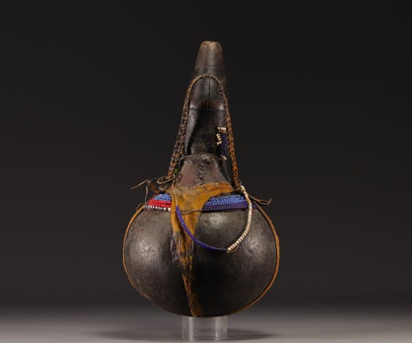 Gourd, beaded calabash