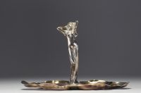 WMF Geislingen - ‘Woman’ Art Nouveau silver-plated centrepiece, 1903.