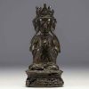 China - Guanyin, bronze statuette from the Ming period.