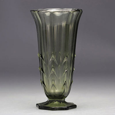 Val Saint Lambert Art Deco vase 