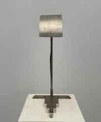 Marcel BREUER (1902-1981) Lampe de bureau Bauhaus en laiton nickelé patiné. 1925