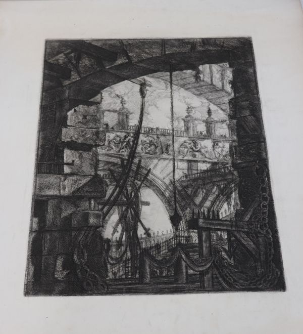 Etching by Piranesi, Piranesi Giovanni Battista dit (1720-1778) Signed thick paper Proof on wove paper.