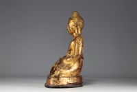 Asia - Gilded bronze Buddha in the position of taking the earth as witness, 19th century.