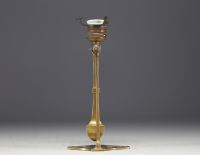 Paul HAMESSE (1877-1956) attr. à - Wall and table lamp, linear Art Nouveau work, circa 1900.