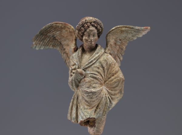 An ancient terracotta angel 