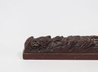 Bronze calligraphy weight decorated with turtles from Meiji period