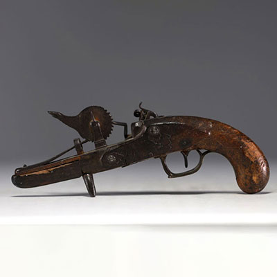 Pistolet éprouvette à poudre XVIIIème.