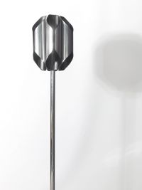 Italy - ‘Space Age’ floor lamp in chrome, circa 1970.