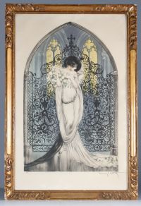 Louis ICART (1888-1950) “Tosca” Engraving published by “Les Graveurs Modernes” in Paris, signed and numbered 261.