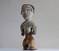 Africa DRC - Statue in carved wood, Congo.