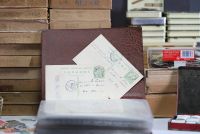 Set of various stamp albums and documents from China and around the world.