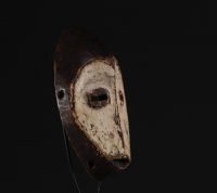 DRC - Lega mask in sculpted wood and pigments - Michel Boulanger Collection Liège