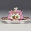 Meissen Porcelain Manufactory - Polychrome porcelain fruit bowl, first Meissen mark.