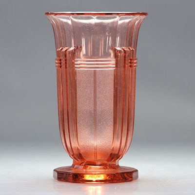 Val Saint Lambert Art Deco vase 