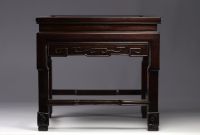 Carved wood Chinese coffee table