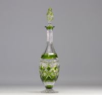 Val Saint Lambert - Beautiful decanter and various crystal glasses.