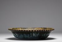 Françoise CHEDEVILLE Vallauris - Glazed ceramic dish with bird design, circa 1950.