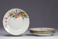 China - Chinese porcelain cup and plate set, mid 20th century.