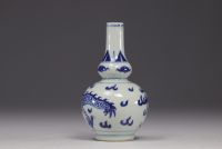 China - white and blue porcelain vase decorated with 