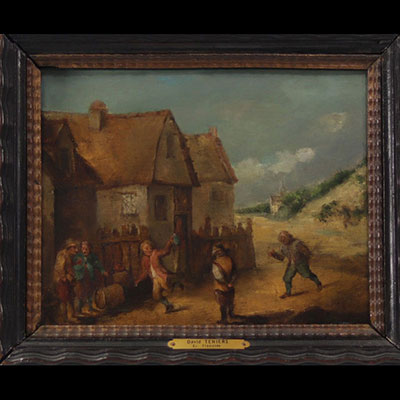 David II TENIERS (1610-1690) att. Huile sur panneau 