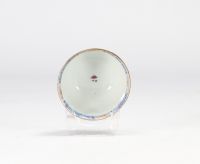 Chinese porcelain bowl and plate with blue phoenix design