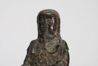 China - Buddha, bronze statue with brown patina, Ming Dynasty.