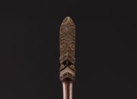 Wooden Maori Carved Taiaha  dating from around  1880. Length approx 1.515m Country of Origin/Manufacture: New Zealand .