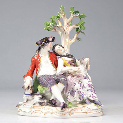 Meissen porcelain group named 