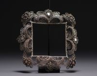 Pair of silver filigree frames, Russia, 18th century.