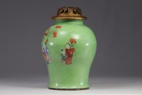 China - A Famille Rose porcelain vase decorated with children, late 18th century/ early 19th century.