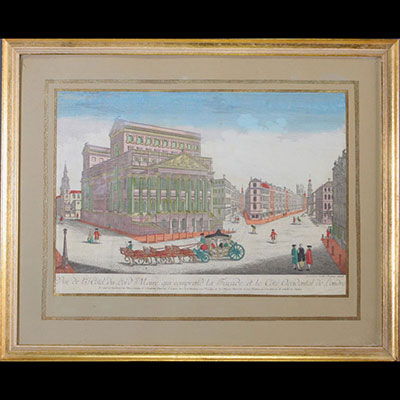 Géa AUGSBOURG (1902-1974) including the view of the Lord Mayor's Hotel This painting includes the Façade and the West Side of London from the 1960s