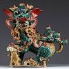 China - Vietnam - Fô dog, glazed terracotta temple ornament.